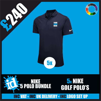 5 Nike Golf Polos Bundle