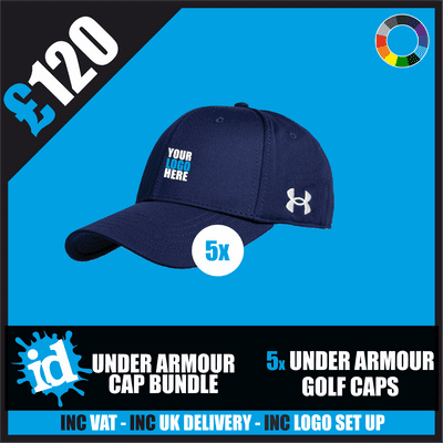 5 Under Armour Golf Cap Bundle