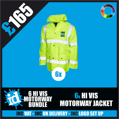 6 Hi Vis Motorway Jacket Bundle