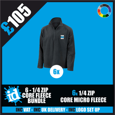 6 Result Core 1/4 Zip Microfleece Bundle