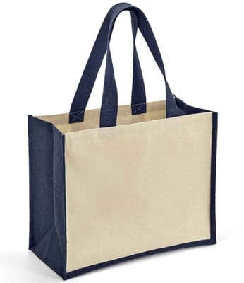 Brand Lab Jute and Canvas Shopper