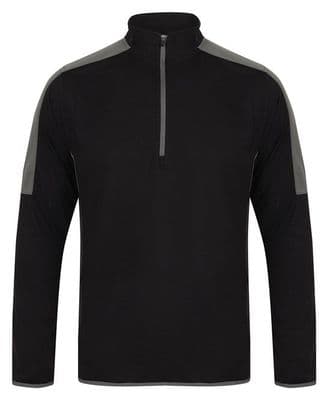 Finden + Hales ¼ zip mid-layer with contrast panelling