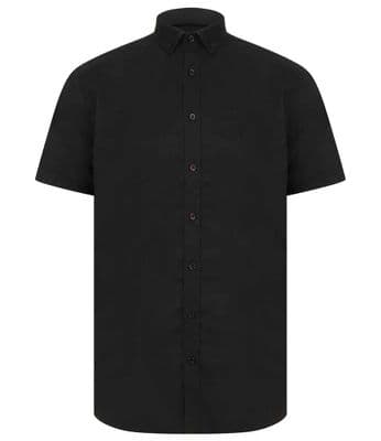 Henbury Modern short sleeve Oxford shirt