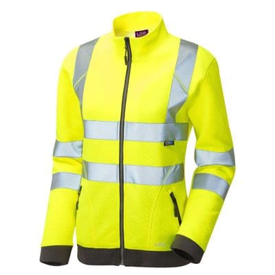 Leo Workwear HOLLICOMBE Leo EcoViz Women's Zipped Sweatshirt