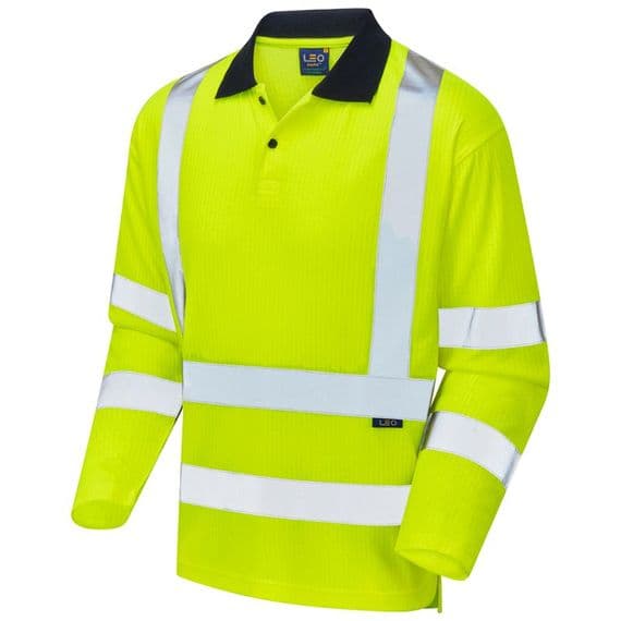Leo Workwear SWIMBRIDGE Leo EcoViz Comfort Sleeved Polo Shirt