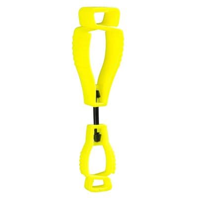 Portwest A002 - Metal Free Glove Clip (Pk40)  Yellow