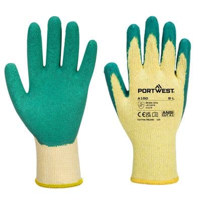 Portwest A150 - Classic Grip Glove - Latex  Green
