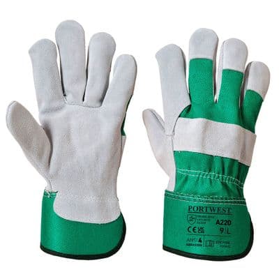 Portwest A220 - Premium Chrome Rigger Glove Green