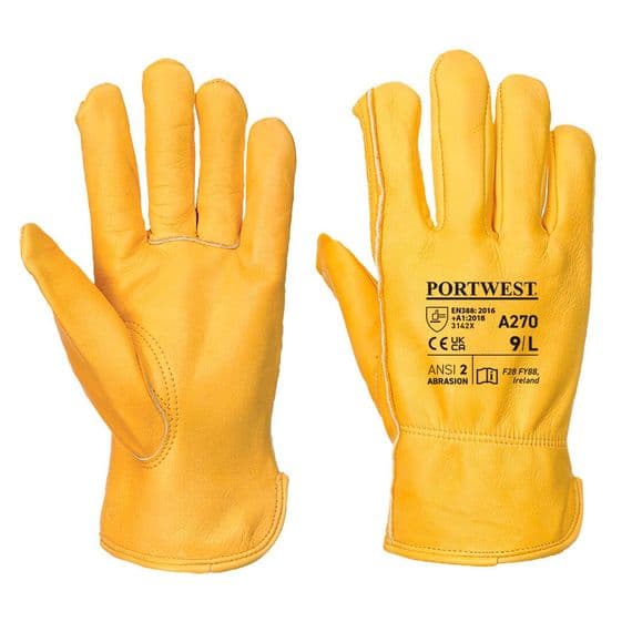 Portwest A270 - Classic Driver Glove Tan