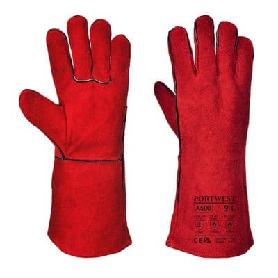 Portwest  A500 - Welders Gauntlet Red