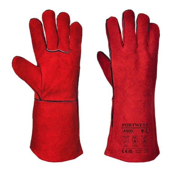 Portwest  A500 - Welders Gauntlet Red