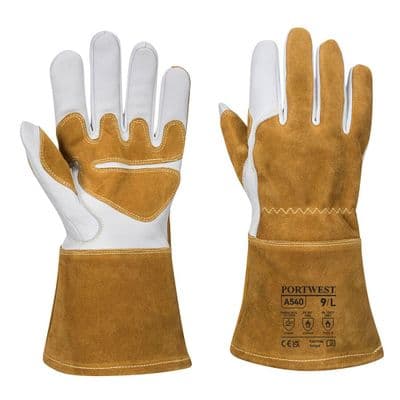 Portwest A540 - Mig Welding Gauntlet Brown