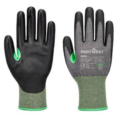 Portwest A638 - CS Cut C15 PU Glove  Grey/Black