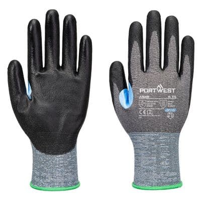 Portwest A649 - CS Cut D21 PU Glove  Grey/Black
