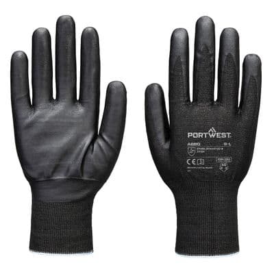 Portwest A651 - CS Cut E15 PU Glove  Grey/Black