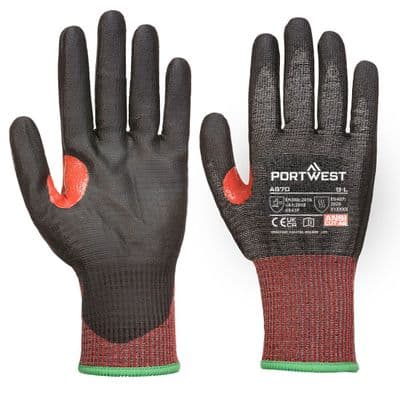 Portwest A670 - CS Cut F13 PU Glove  Black