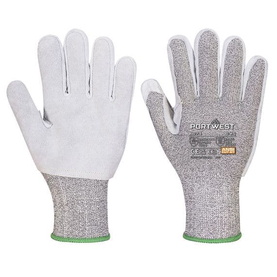 Portwest A674 - CS Cut F13 Leather Glove  Black