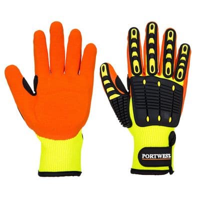 Portwest A721 - Anti Impact Grip Glove  Yellow/Orange