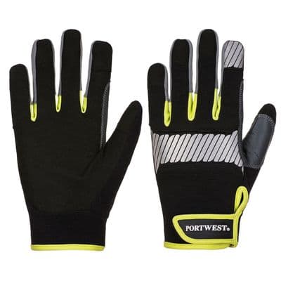 Portwest A770 - PW3 General Utility Glove  Black/Yellow