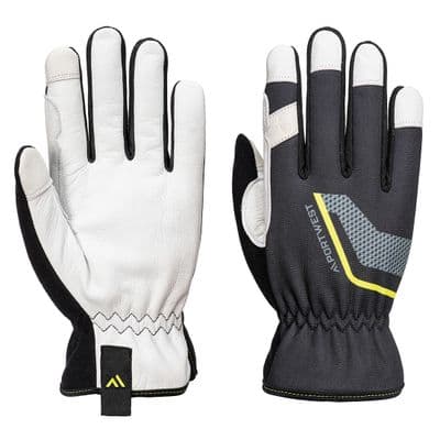 Portwest A775 - Stretch Utility Leather Glove Black