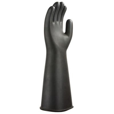 Portwest A802 - Heavyweight Latex Rubber Gauntlet  Black