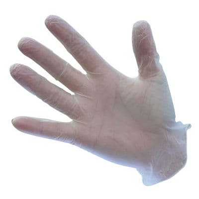Portwest A900 - Powdered Vinyl Disposable Glove (Pk100)  Clear