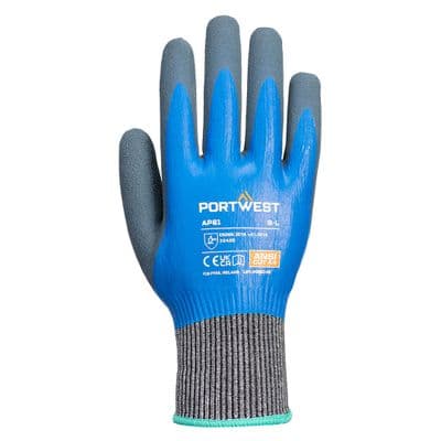 Portwest AP81 - Liquid Pro HR Cut Glove  Blue