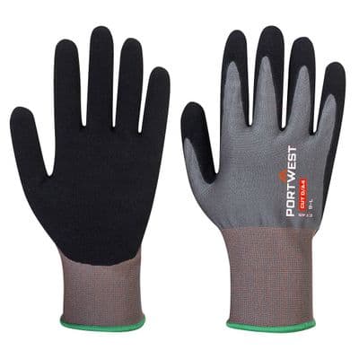 Portwest CT45 - CT Cut D18 Nitrile Glove  Grey/Black