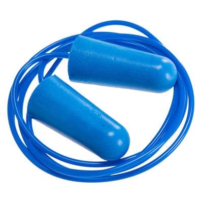 Portwest EP30 - Detectable Corded PU Ear Plugs (200 Pairs)  Blue