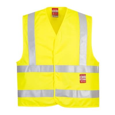 Portwest FR71 - Hi-Vis Anti Static Vest - Flame Resistant