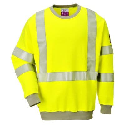 Portwest FR72- FR Modaflame Anti-Static Hi-Vis Sweatshirt