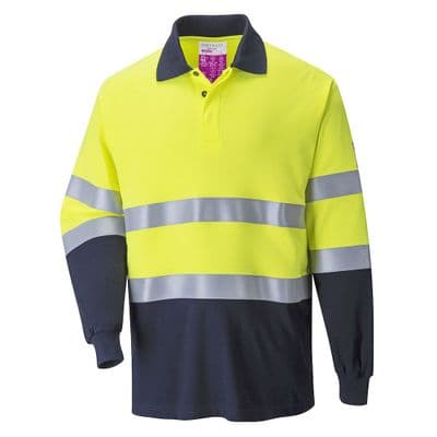 Portwest FR74 - FR Modaflame Anti-Static Two Tone Polo Shirt