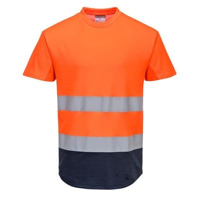 Portwest Hi-Vis Contrast Mesh Insert T-Shirt