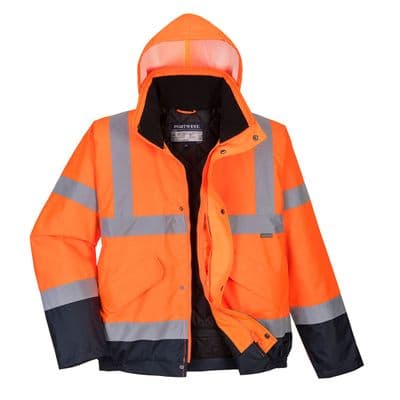 Portwest  Hi-Vis Contrast Winter Bomber Jacket