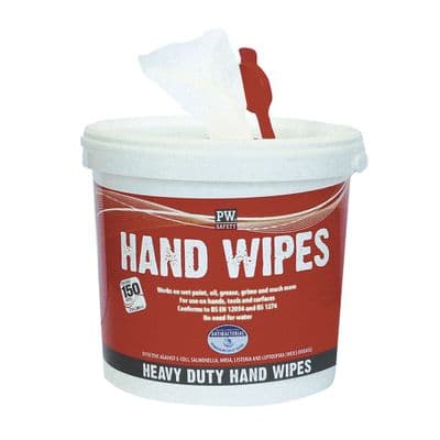 Portwest IW10 - Hand Wipes (150 Wipes)  White
