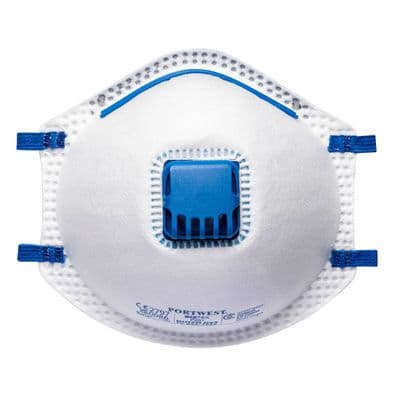Portwest P201 - FFP2 Valved Respirator (Pk10)  White