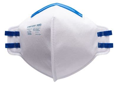 Portwest P250 - FFP2 Fold Flat Respirator (Pk20)  White