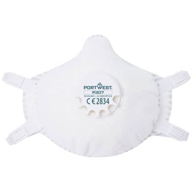 Portwest P306 - FFP3 Ultimate Valved Reusable Respirator (Pk5)  White