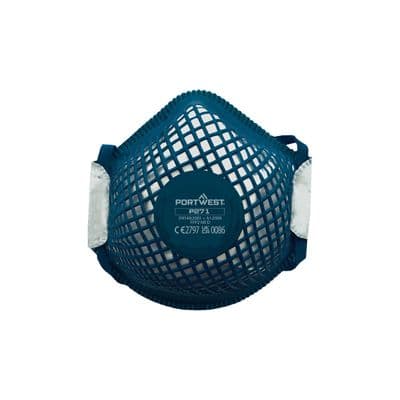 Portwest P391 - EAGLE FFP3 Valved Dolomite Fold Flat Respirator (Pk10)  White