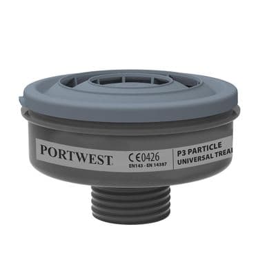 Portwest P946 - P3 Particle Filter Universal Thread (Pk6)  Black