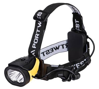 Portwest PA63 - Dual Power Head Light  Yellow/Black