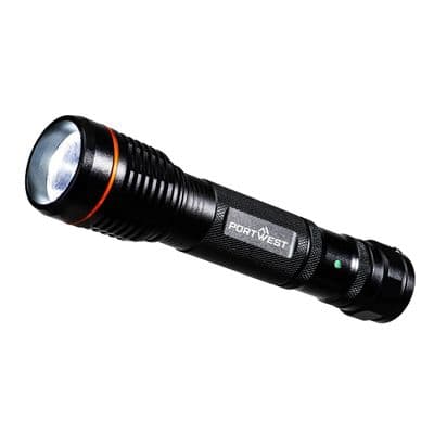Portwest PA75 - USB Rechargeable Torch  Black