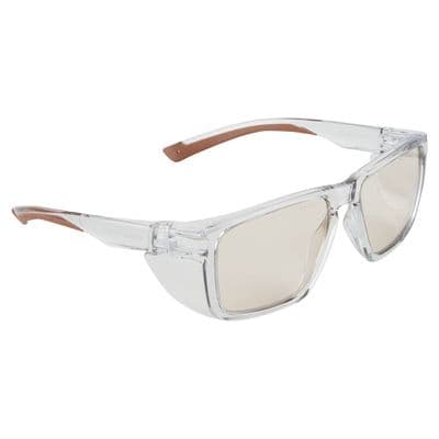 Portwest PS26 - Side Shields Safety Glasses  Brown