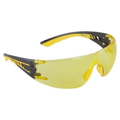 Portwest PS27 - Tech Look Lite KN Safety Glasses  Amber