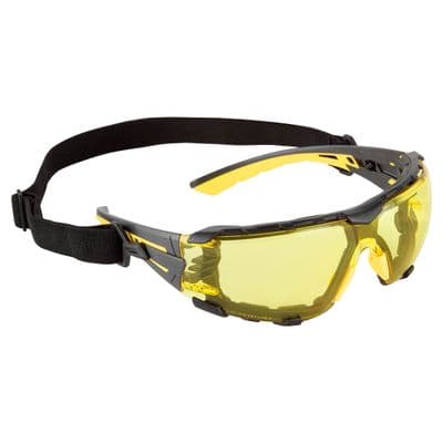 Portwest PS28 - Tech Look Pro KN Safety Glasses  Amber