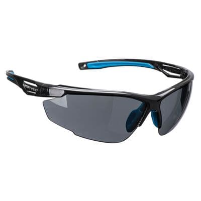 Portwest PS37 - Anthracite KN Safety Glasses  Smoke