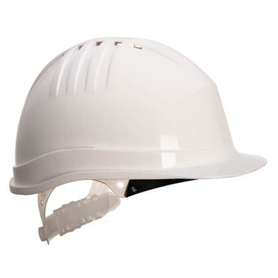 Portwest PS60 - Expertline Safety Helmet (Slip Ratchet) White
