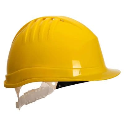 Portwest PS60 - Expertline Safety Helmet (Slip Ratchet) Yellow