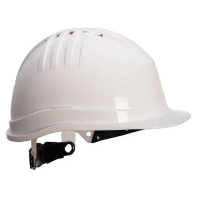 Portwest PS62 - Expertline Safety Helmet (Wheel Ratchet) White