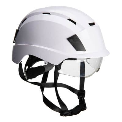 Portwest PS80 - Integrated Visor Helmet White